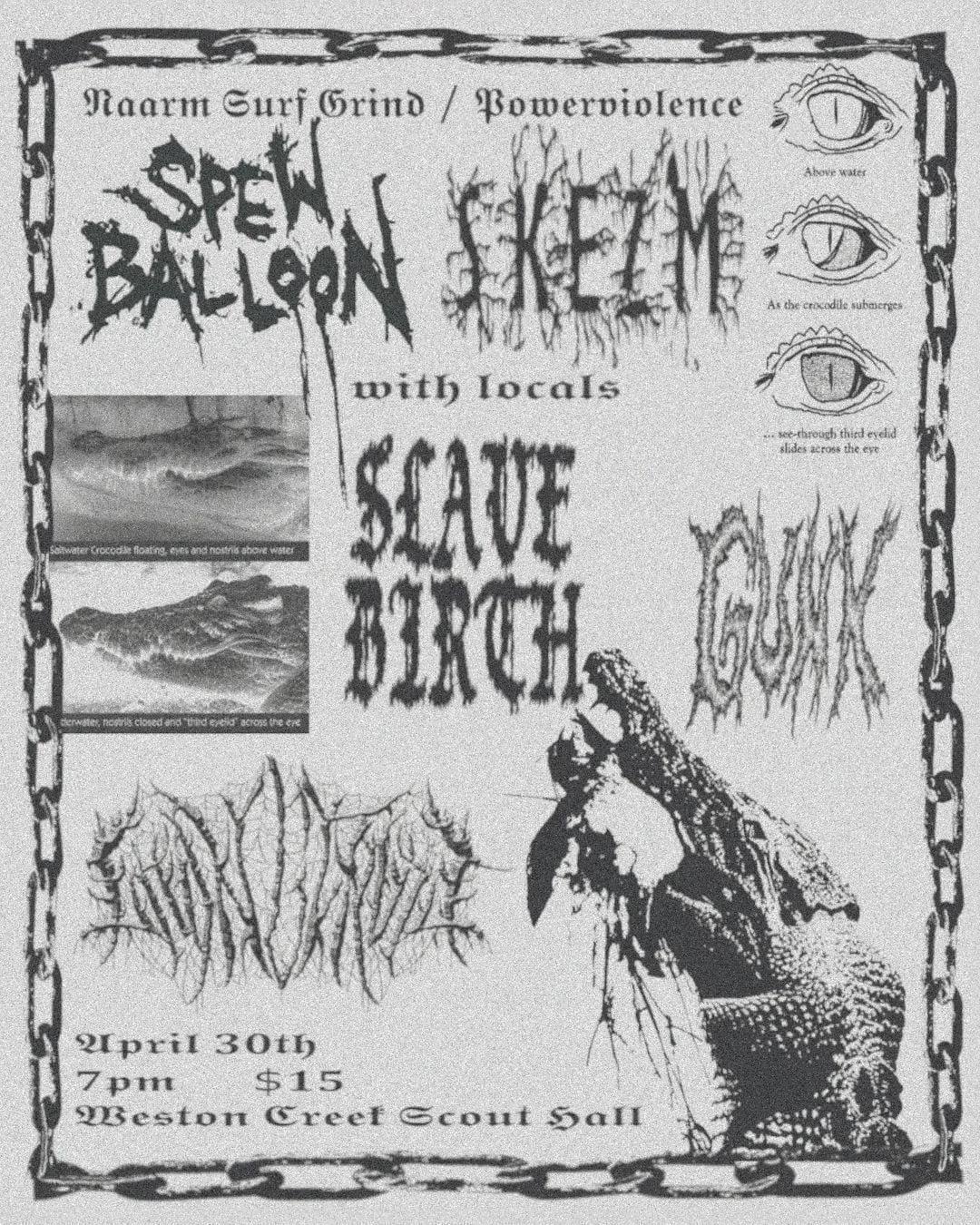 SPEW BALLOON & SKEZM tour! April/May 2026 – LET'S NOISE!